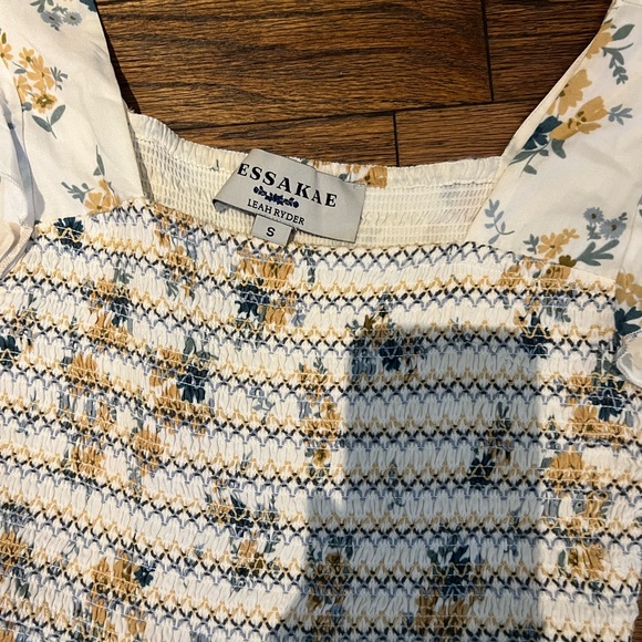 JessaKae White and Yellow Floral women’s Dress - Picture 2 of 4